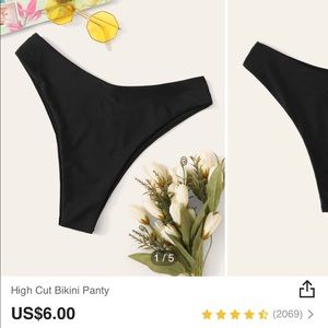 black bikini bottoms